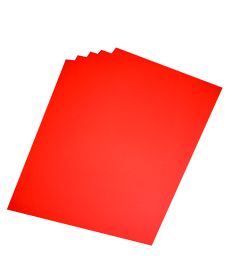 Red One-sided Fluorescent Poster Board
Size:25.5" X 19"