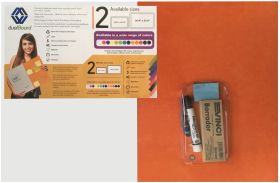 Medium DualBoard Soft Orange Magnetic Dry Erase and Bulletin Board; 1 Eraser, 1 Black Marker, 1 Self Adhesive note block, 3 Magnets, 10 Push Pins, Mini Installation kit