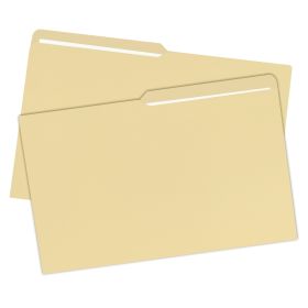 File Folder, Legal Size, 1/2 Cut Tab, 25 Pack, Manila