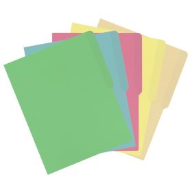 UOFFICE File Folder, Letter Size, 1/2 Cut Tab, 25 Pack

