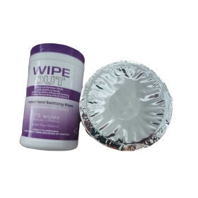 Wipe Out wipes with 70% Alcohol  to clean and sanitize your hands at a low-cost UOFFICE
