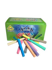 150 Multicolor chalks used in a black or green blackboard at schools or offices or at school UOFFICE