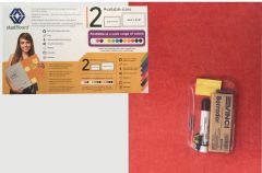 Medium DualBoard Light Red Magnetic Dry Erase and Bulletin Board; 1 Eraser, 1 Black Marker, 1 Self Adhesive note block, 3 Magnets, 10 Push Pins, Mini Installation kit