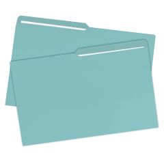 File Folder, Legal Size, 1/2 Cut Tab, 25 Pack, Blue