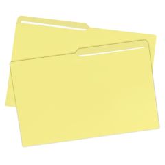 File Folder, Legal Size, 1/2 Cut Tab, 100 Pack, Yellow