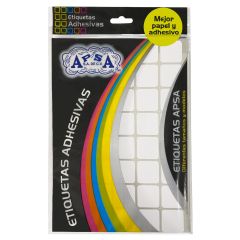 Square Adhesive Labels, 25mm x 25mm, White