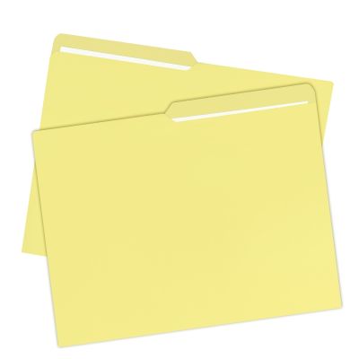 File Folder, Letter Size, 1/2 Cut Tab, 25 Pack, Yellow